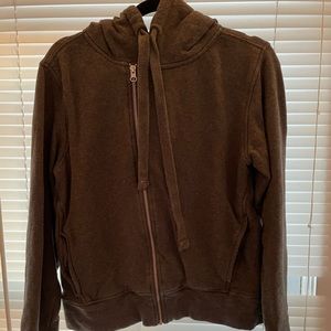 Dark grey zip up hoodie